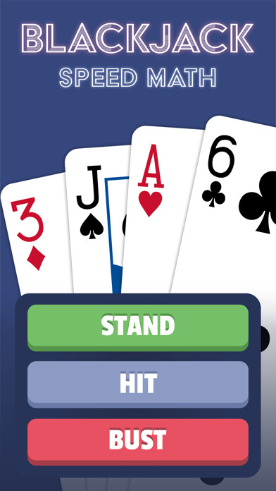 Emulate iPhone app Blackjack Speed Math using MyAndroid
