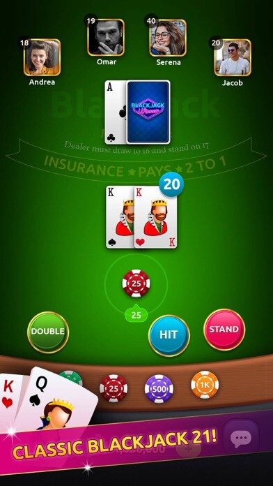 Emulate iPhone app Blackjack Winner using MyAndroid