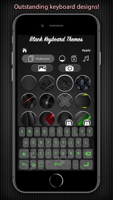 Emulate iPhone app Black Keyboard & Key Themes using MyAndroid Emulate iPhone app Black Keyboard & Key Themes using MyAndroid