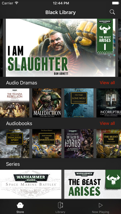 Emulate iPhone app Black Library Audio using MyAndroid Emulate iPhone app Black Library Audio using MyAndroid