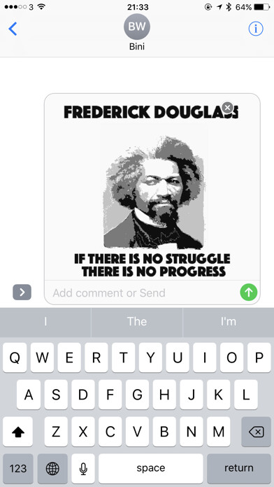 Emulate iPhone app Black Lives Matter sticker pack using MyAndroid