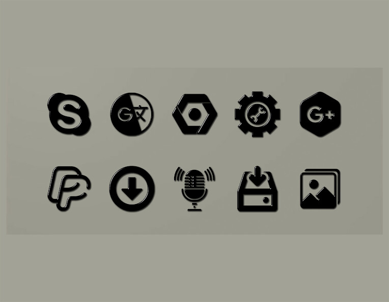 Emulate Android APK Black-PD Icon Pack Emulate Android APK Black-PD Icon Pack