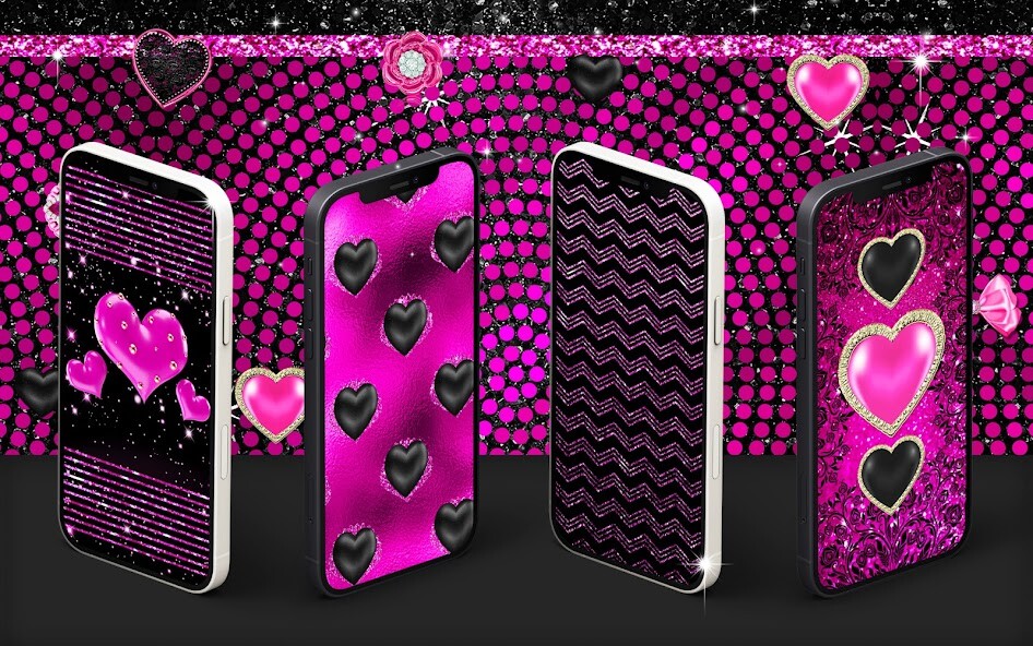 Run android online APK Black pink glitter wallpapers from MyAndroid or emulate Black pink glitter wallpapers using MyAndroid