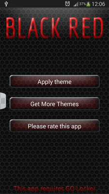 Emulate Android APK Black Red for GO Locker
