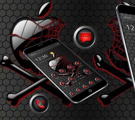 Emulate Android APK Black Skull Apple Theme Emulate Android APK Black Skull Apple Theme