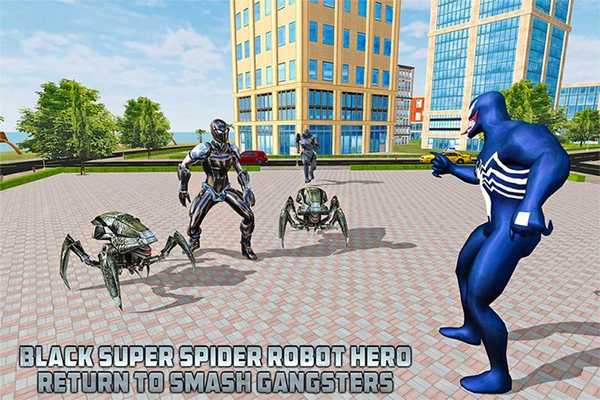 Emulate Android APK Black Spider Robot Hero