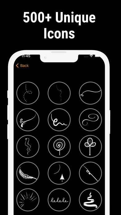 Emulate iPhone app Black - Story Highlight Cover using MyAndroid