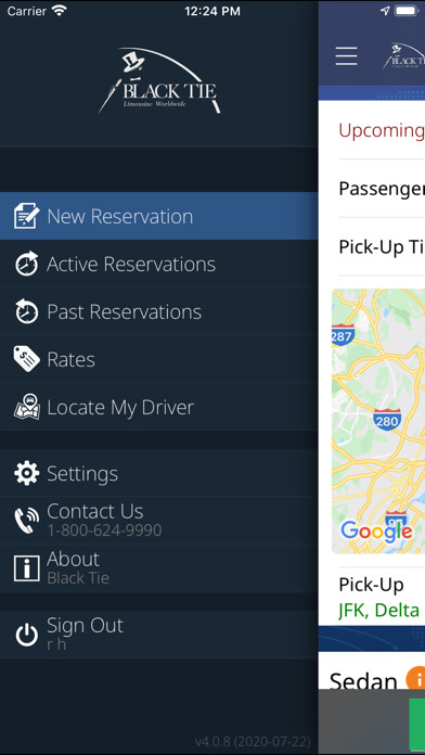 Emulate iPhone app Black Tie Limousine using MyAndroid Emulate iPhone app Black Tie Limousine using MyAndroid