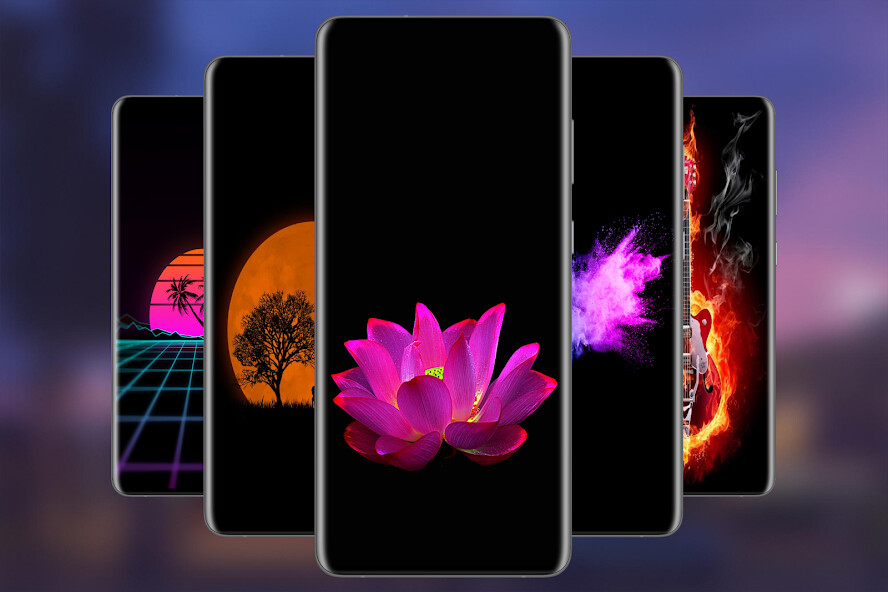 Run android online APK BLACK Wallpapers HD - Quotes, Arts, AMOLED  DARK. from MyAndroid or emulate BLACK Wallpapers HD - Quotes, Arts, AMOLED  DARK. using MyAndroid