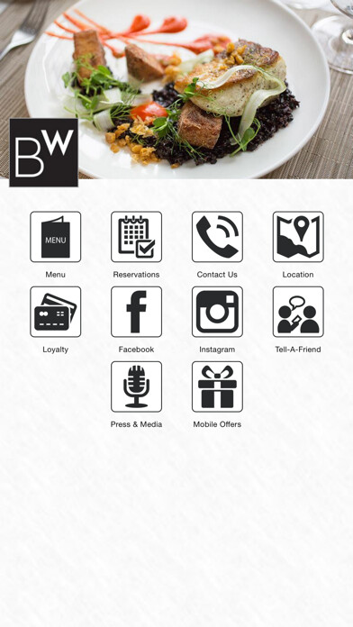 Emulate iPhone app Black Walnut Restaurant using MyAndroid Emulate iPhone app Black Walnut Restaurant using MyAndroid