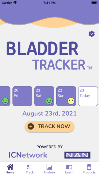 Emulate iPhone app Bladder Tracker using MyAndroid