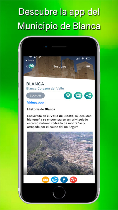 Emulate iPhone app Blanca - Corazón del Valle using MyAndroid Emulate iPhone app Blanca - Corazón del Valle using MyAndroid