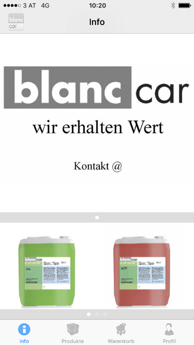 Emulate iPhone app blanc-car using MyAndroid Emulate iPhone app blanc-car using MyAndroid