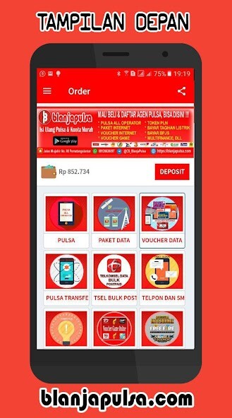 Run android online APK BlanjaPulsa Lite: Agen Pulsa Murah dan Kuota Murah from MyAndroid or emulate BlanjaPulsa Lite: Agen Pulsa Murah dan Kuota Murah using MyAndroid