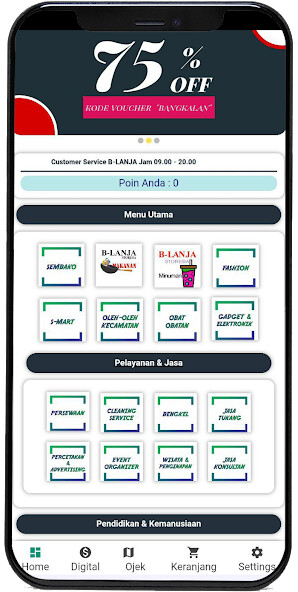 Run android online APK b-lanja from MyAndroid or emulate b-lanja using MyAndroid