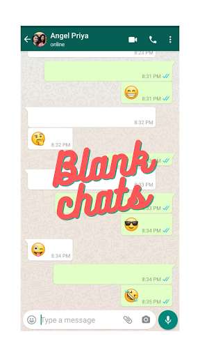 Run android online APK Blank Messenger - Empty text from MyAndroid or emulate Blank Messenger - Empty text using MyAndroid