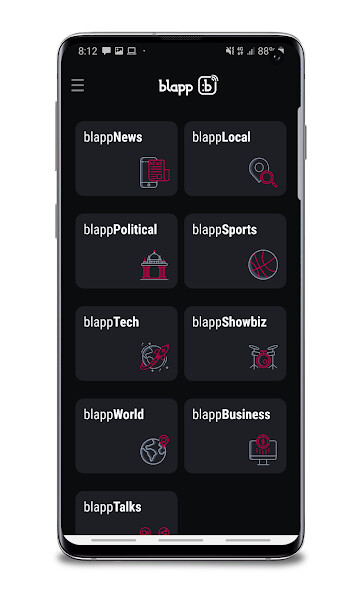 Run android online APK Blapp from MyAndroid or emulate Blapp using MyAndroid