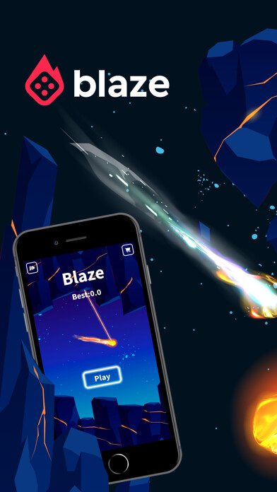 Emulate iPhone app Blaze Space Adventure using MyAndroid