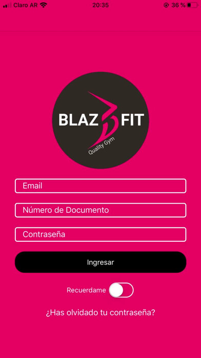 Emulate iPhone app BlazFit using MyAndroid