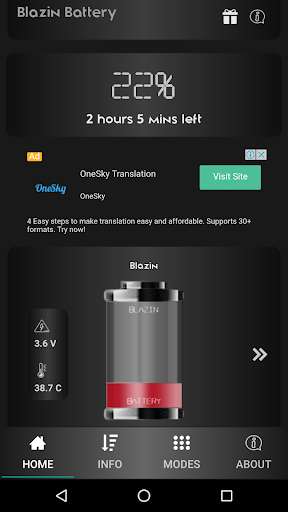 Run android online APK Blazin Battery Saver from MyAndroid or emulate Blazin Battery Saver using MyAndroid