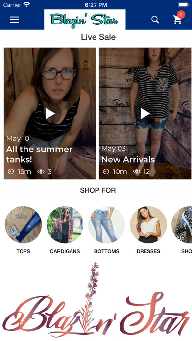 Emulate iPhone app Blazin Star Boutique using MyAndroid Emulate iPhone app Blazin Star Boutique using MyAndroid