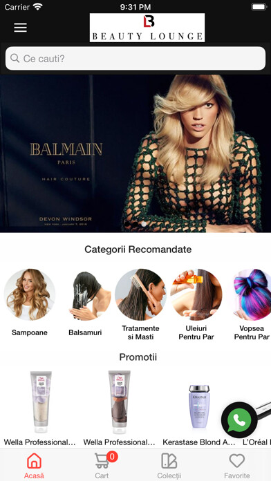 Emulate iPhone app BL - Beauty Lounge using MyAndroid