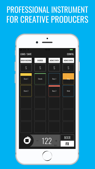 Emulate iPhone app BLEASS groovebox using MyAndroid