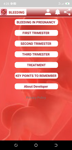 Run android online APK Bleeding In Pregnancy from MyAndroid or emulate Bleeding In Pregnancy using MyAndroid