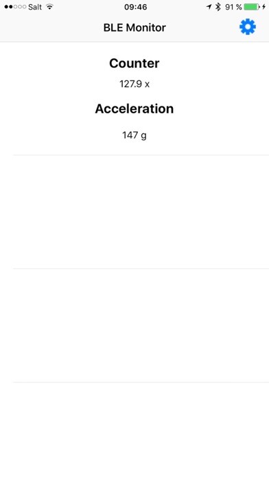 Emulate iPhone app BLE Monitor using MyAndroid