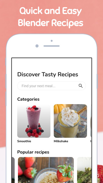 Emulate iPhone app Blender Recipes using MyAndroid