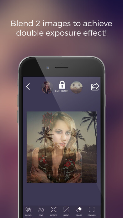 Emulate iPhone app BlendShop - blend photos for instagram & facebook using MyAndroid Emulate iPhone app BlendShop - blend photos for instagram & facebook using MyAndroid