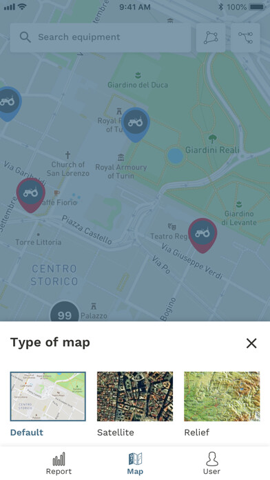 Emulate iPhone app Blend+ The telematics solution using MyAndroid