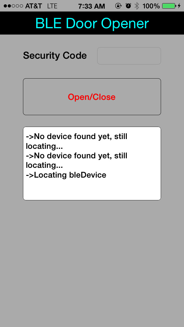 Emulate iPhone app bleOpener Free using MyAndroid Emulate iPhone app bleOpener Free using MyAndroid