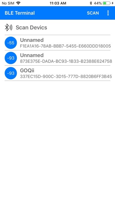 Emulate iPhone app BLE Terminal HM-10 using MyAndroid Emulate iPhone app BLE Terminal HM-10 using MyAndroid