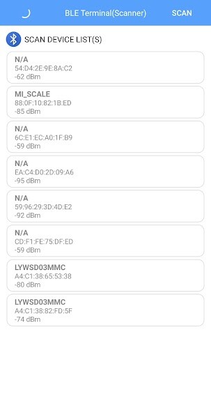 Run android online APK BLE Terminal - Scanner from MyAndroid or emulate BLE Terminal - Scanner using MyAndroid