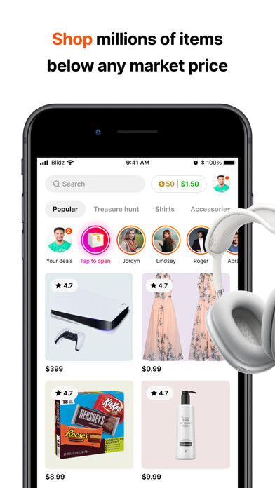 Emulate iPhone app Blidz - Shop Deals, Earn Money using MyAndroid Emulate iPhone app Blidz - Shop Deals, Earn Money using MyAndroid
