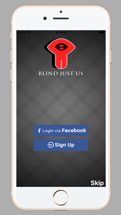 Emulate iPhone app BlindJustUs using MyAndroid