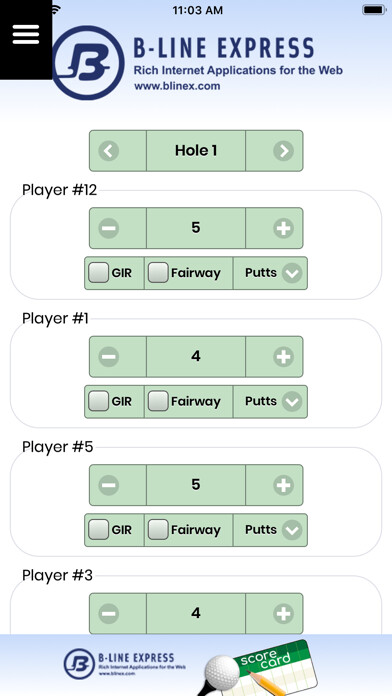 Emulate iPhone app B-line Score Card using MyAndroid Emulate iPhone app B-line Score Card using MyAndroid