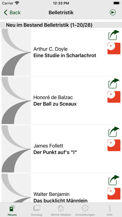 Emulate iPhone app blista leselust using MyAndroid