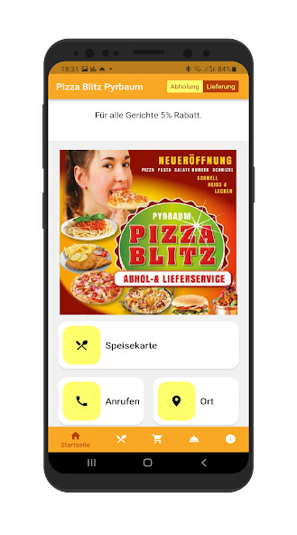 Run android online APK Blitz Pizza Pyrbaum from MyAndroid or emulate Blitz Pizza Pyrbaum using MyAndroid