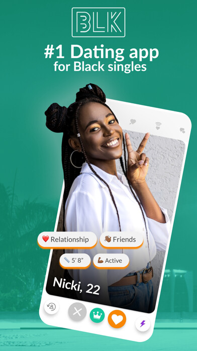 Emulate iPhone app BLK - Dating for Black singles using MyAndroid