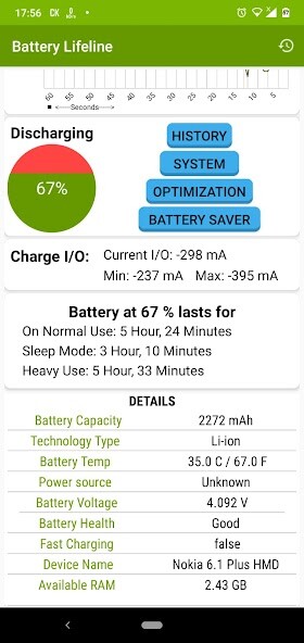 Run android online APK BLM - Battery Lifeline Monitor from MyAndroid or emulate BLM - Battery Lifeline Monitor using MyAndroid