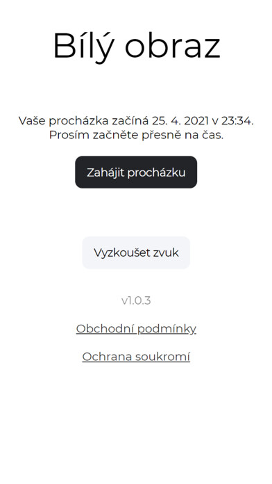 Emulate iPhone app Bílý obraz using MyAndroid