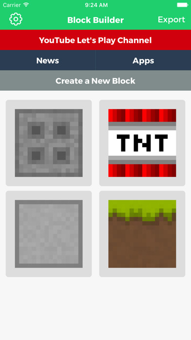 Emulate iPhone app Block Builder for Minecraft using MyAndroid Emulate iPhone app Block Builder for Minecraft using MyAndroid