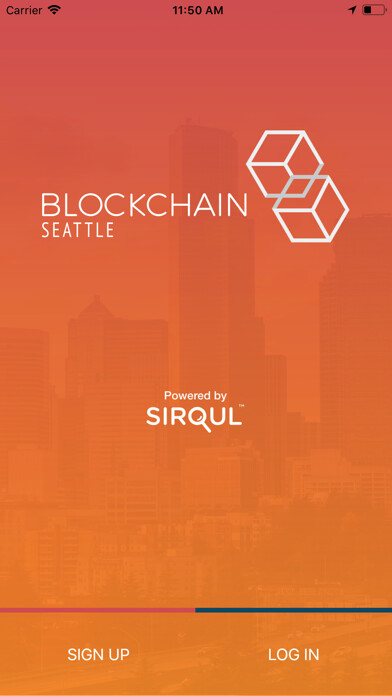 Emulate iPhone app Blockchain Conference using MyAndroid