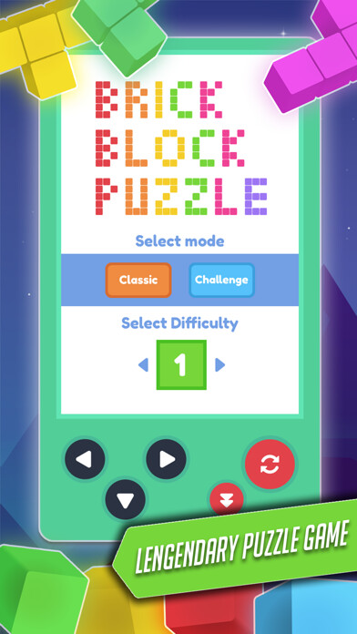 Emulate iPhone app Block Challenge: Brick classic using MyAndroid