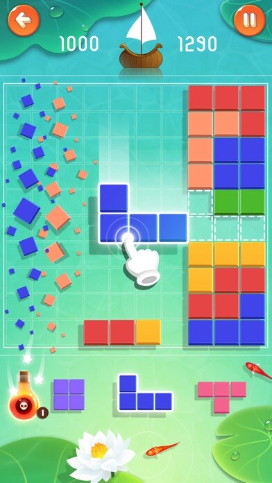 Emulate iPhone app Block Fish - Fun Puzzle Game using MyAndroid Emulate iPhone app Block Fish - Fun Puzzle Game using MyAndroid