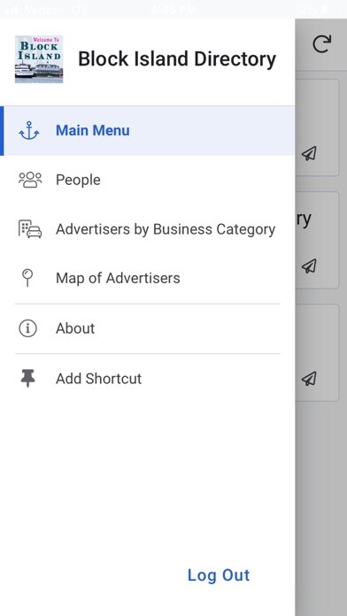 Emulate iPhone app Block Island Directory using MyAndroid Emulate iPhone app Block Island Directory using MyAndroid