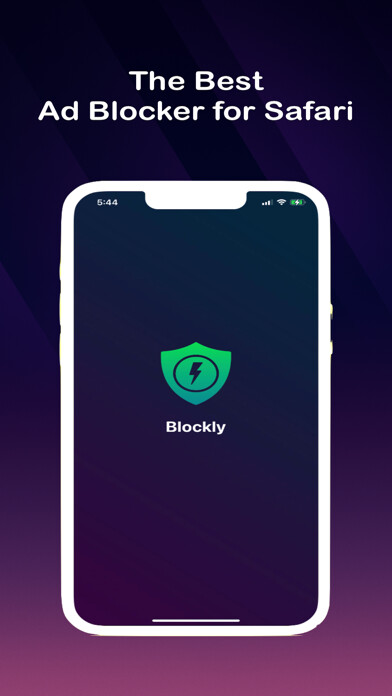 Emulate iPhone app Blockly: Ad Blocker for Safari using MyAndroid