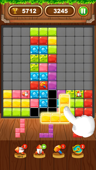 Emulate iPhone app Block Puzzle Color Candy using MyAndroid